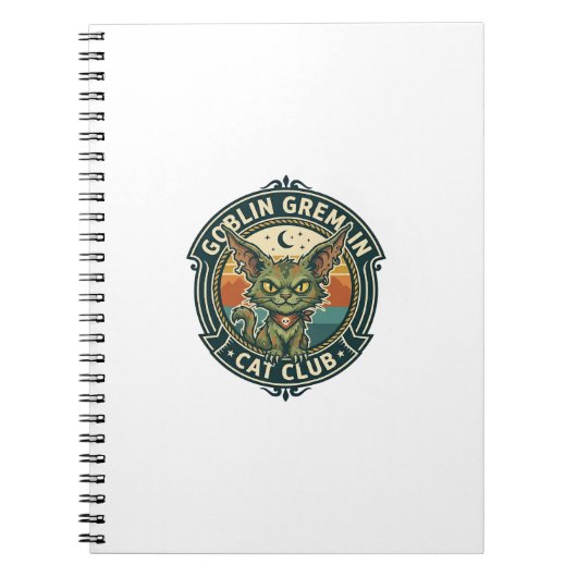 Carnet Conception de chat mignon de lutin gremlin - Gobel (Devant)