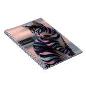 Carnet Conception de chat mignon et nom personnalisé (Côté Droit)