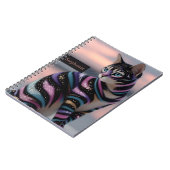 Carnet Conception de chat mignon et nom personnalisé (Côté gauche)