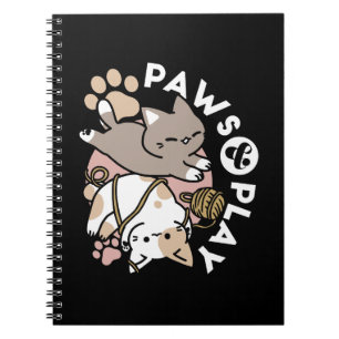 Carnet Conception de chats mignons et joueurs – Art de pa