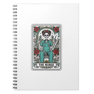 Carnet Conception de chemise de carte de tarot d'infirmiè