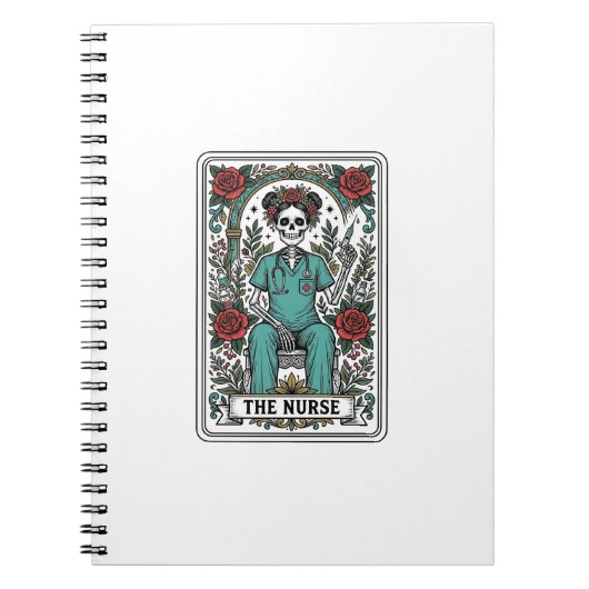 Carnet Conception de chemise de carte de tarot d'infirmiè (Devant)
