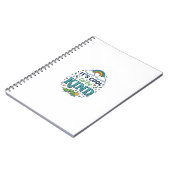 Carnet Conception de chemise de chenille arc-en-ciel Cool (Côté gauche)