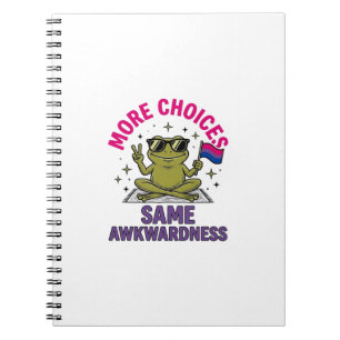 Carnet Conception de chemise de fierté de grenouille bi d