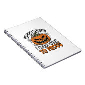 Carnet Conception de chemise Halloween Citrouille de vin (Côté Droit)