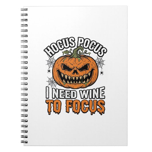 Carnet Conception de chemise Halloween Citrouille de vin (Devant)
