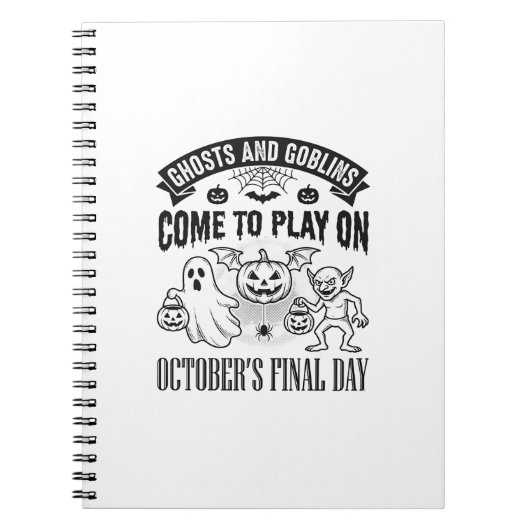 Carnet Conception de chemise Halloween Fantômes et Gobeli (Devant)