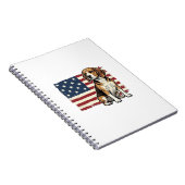 Carnet Conception de chemise pour chien de drapeau patrio (Côté Droit)