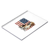 Carnet Conception de chemise pour chien de drapeau patrio (Côté gauche)