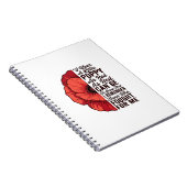 Carnet Conception de chemise vectorielle de citation de s (Côté Droit)
