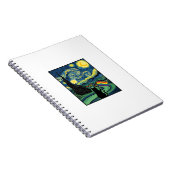 Carnet Conception de chemise vectorielle de paysage noctu (Côté Droit)