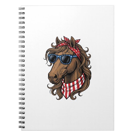Carnet Conception de chemise vectorielle de tête de cheva (Devant)