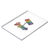 Carnet Conception de chemise vectorielle Gaymer Rainbow G (Côté gauche)