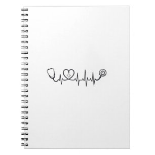 Carnet Conception de chemise vectorielle Stéthoscope Batt