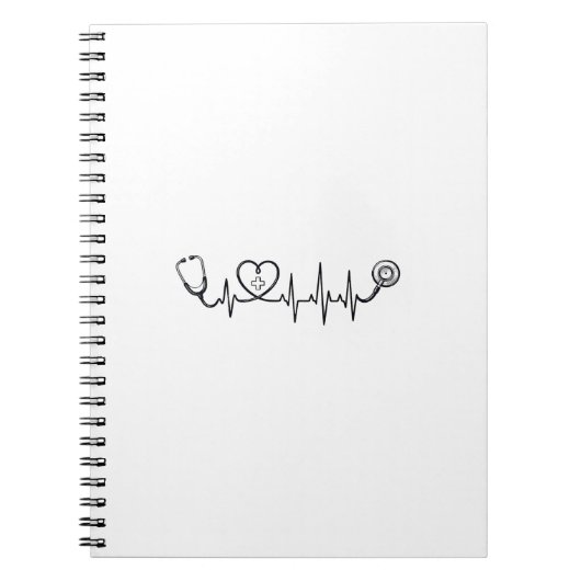 Carnet Conception de chemise vectorielle Stéthoscope Batt (Devant)