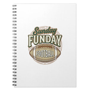 Carnet Conception de chemise vintage de football Sunday F