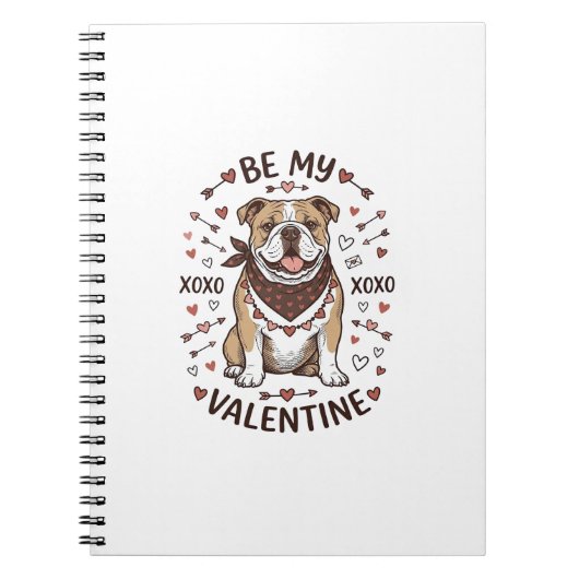 Carnet Conception de chemise vintage Saint-Valentin Bulld (Devant)