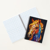 Carnet Conception de cheval en verre coloré (Intérieur)