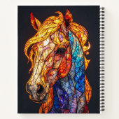 Carnet Conception de cheval en verre coloré (Dos)