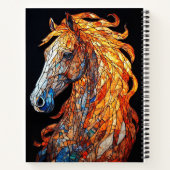 Carnet Conception de cheval en verre coloré (Dos)