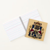 Carnet Conception de chien royal roi Bouledogue français (Intérieur)