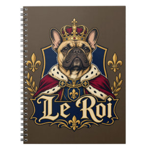 Carnet Conception de chien royal roi Bouledogue français