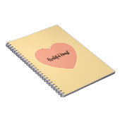 Carnet Conception de citation cardiaque positive Grateful (Côté Droit)