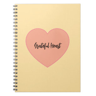 Carnet Conception de citation cardiaque positive Grateful