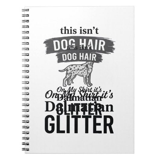Carnet Conception de citation de cheveux de chien drôle d (Devant)