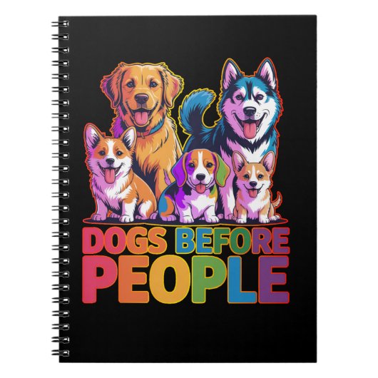 Carnet Conception de citation de l'amant de chien drôle d (Devant)