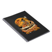 Carnet Conception de citrouille de sorcière de squelette (Côté Droit)