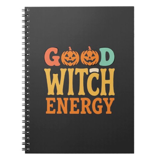Carnet Conception de citrouille d'Halloween Énergie de bo (Devant)