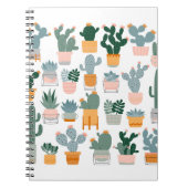 Carnet Conception de collection de cactus en pots (Devant)