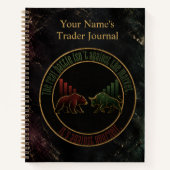 Carnet Conception de commerçant taureau ours en marbre so (Devant)