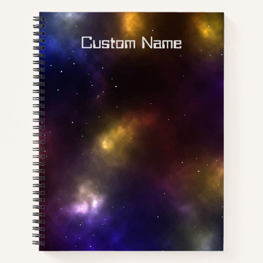 Carnet Conception de constellations de l'espace cosmique (Devant)