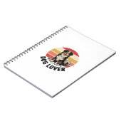 Carnet Conception de coucher de soleil de chien mignon gr (Côté gauche)
