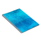 Carnet Conception de couleur unie bleue abstraite (Côté Droit)