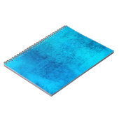 Carnet Conception de couleur unie bleue abstraite (Côté gauche)