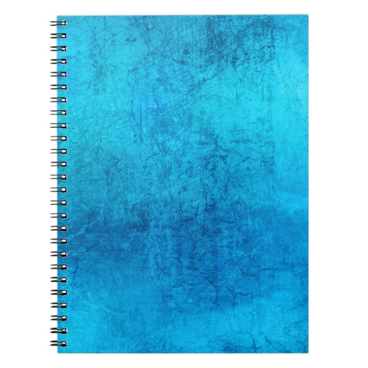 Carnet Conception de couleur unie bleue abstraite (Devant)