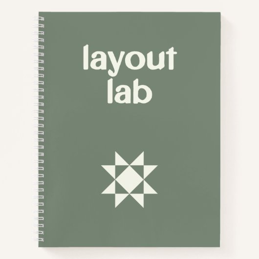 Carnet Conception de courtepointes et laboratoire d'agenc (Devant)