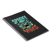 Carnet Conception de crâne de fantôme Halloween Vibes eff (Côté Droit)