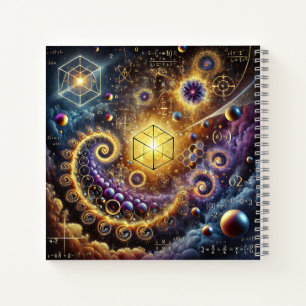 Carnet Conception de cubes, spirales et équations lumineu