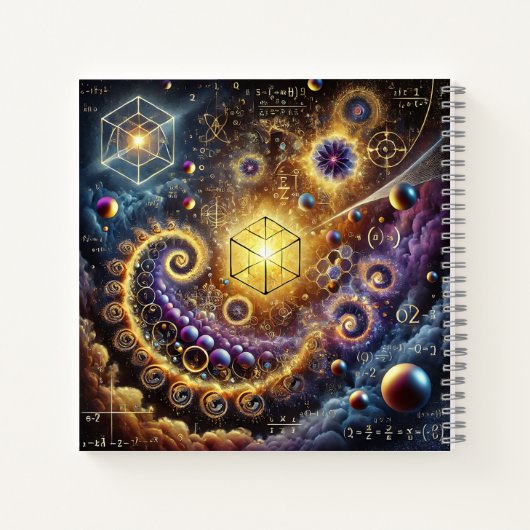 Carnet Conception de cubes, spirales et équations lumineu (Dos)