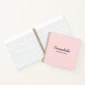 Carnet Conception de demoiselle d'honneur moderne rose pa (Intérieur)