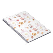 Carnet Conception de dessert friandises rose mignonne Kaw (Côté Droit)