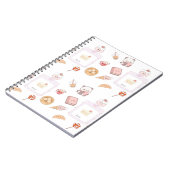 Carnet Conception de dessert friandises rose mignonne Kaw (Côté gauche)