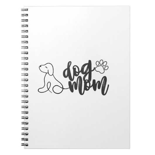 Carnet Conception de dessin au trait de maman de chien Am (Devant)