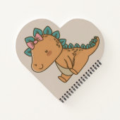 Carnet Conception de Dino mignon pour les enfants  (Dos)
