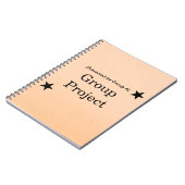 Carnet Conception de dossier de projet de groupe personna (Côté gauche)
