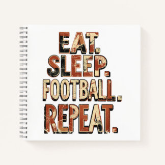 Carnet Conception de fan de football vintage | Graphique